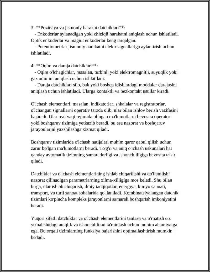 AVTOMATIK BOSHQARISH TIZIMLARINING TIPIK ZVENOLARI 4