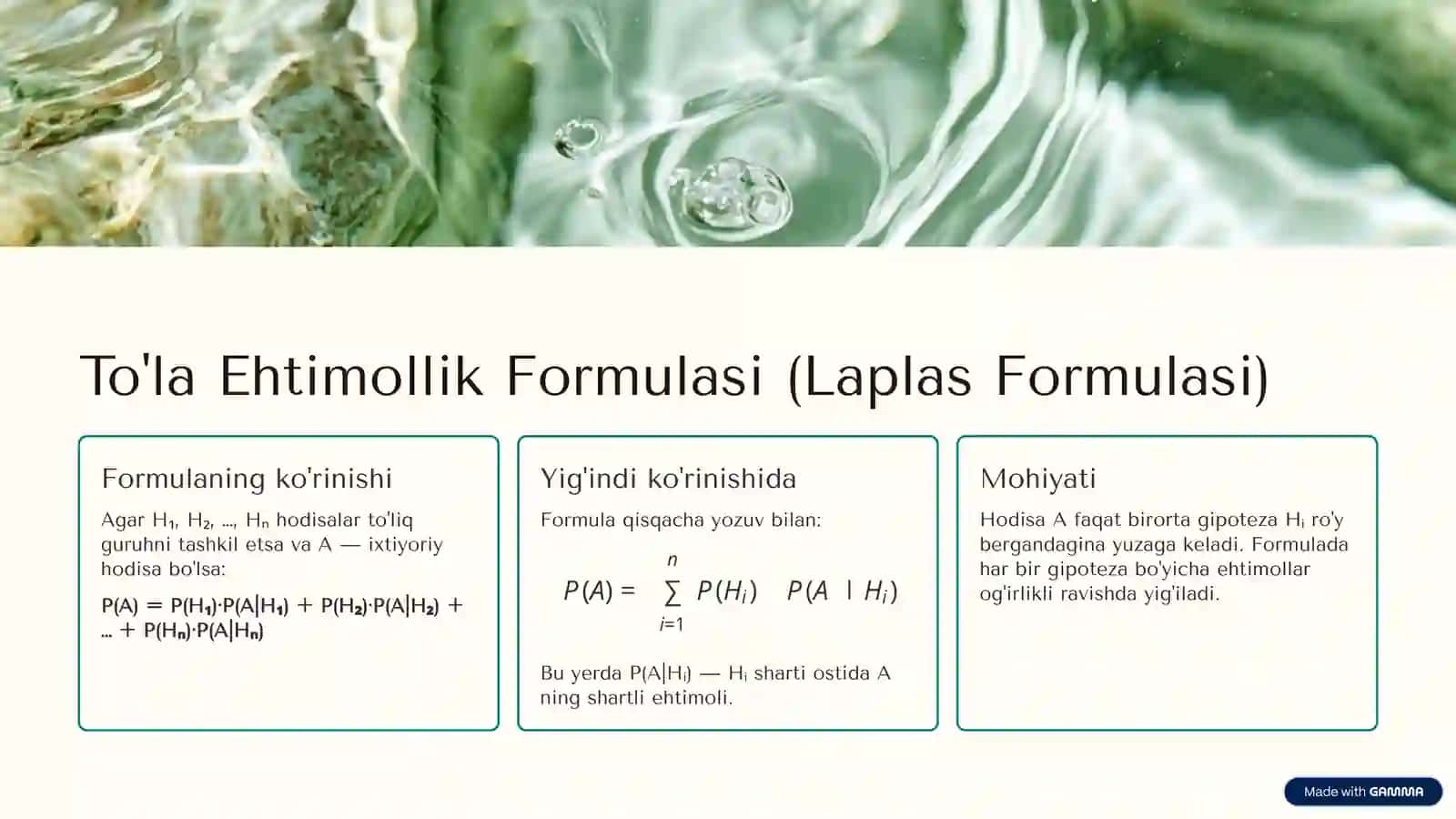 Ehtimollar Nazariyasi 4