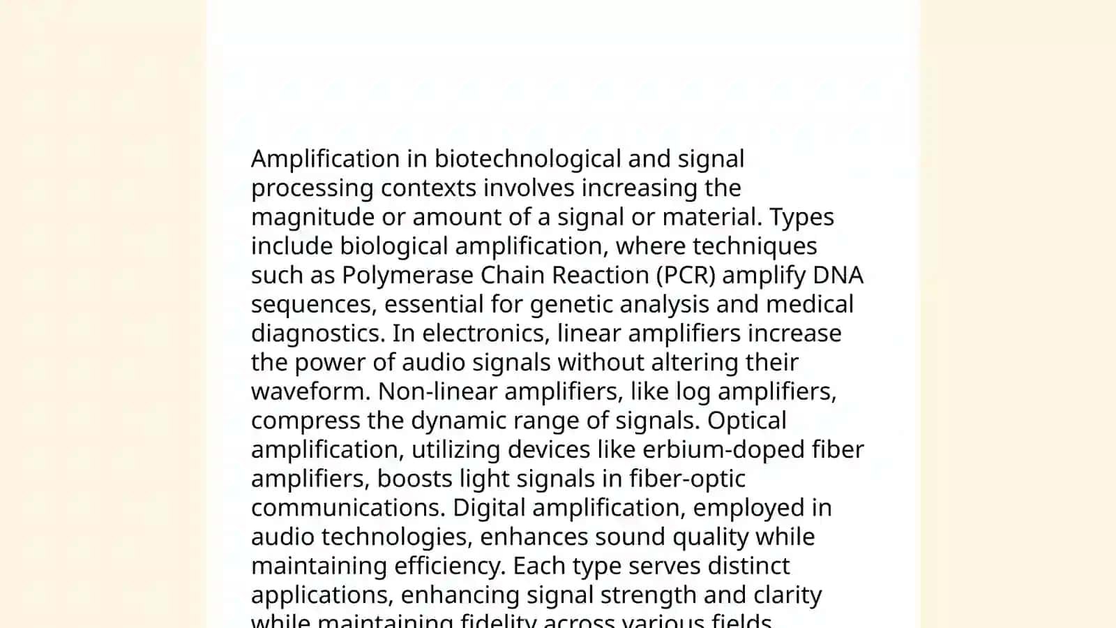 Amplification 4