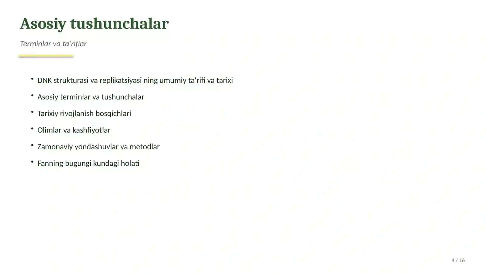 DNK strukturasi va replikatsiyasi 4