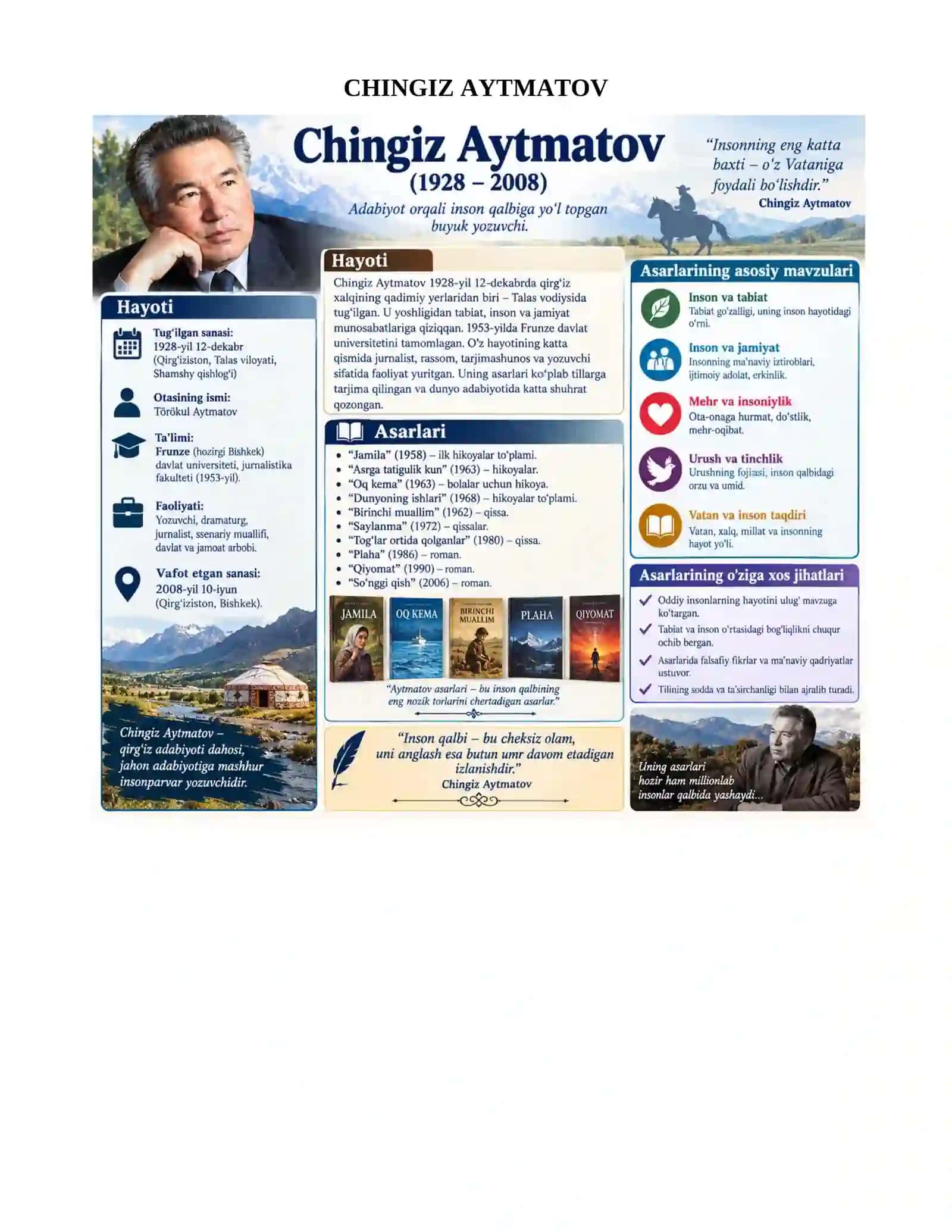 [O‘ZBEK VA JAHON ADABIYOTI NAMOYANDALARI] 4