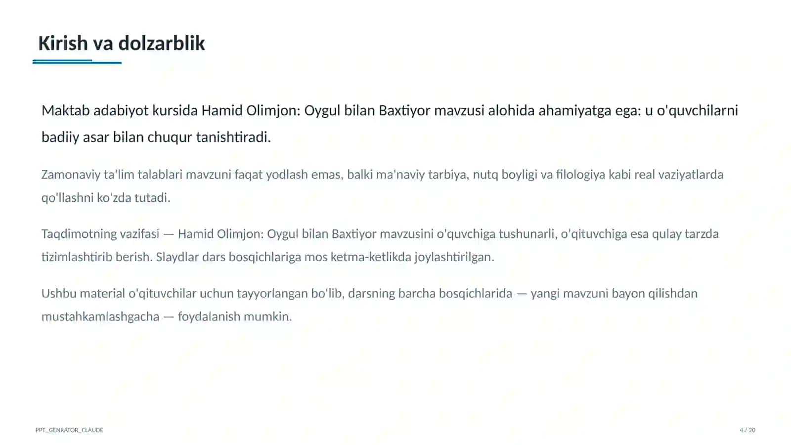 Oygul bilan Baxtiyor (5-sinf) 4