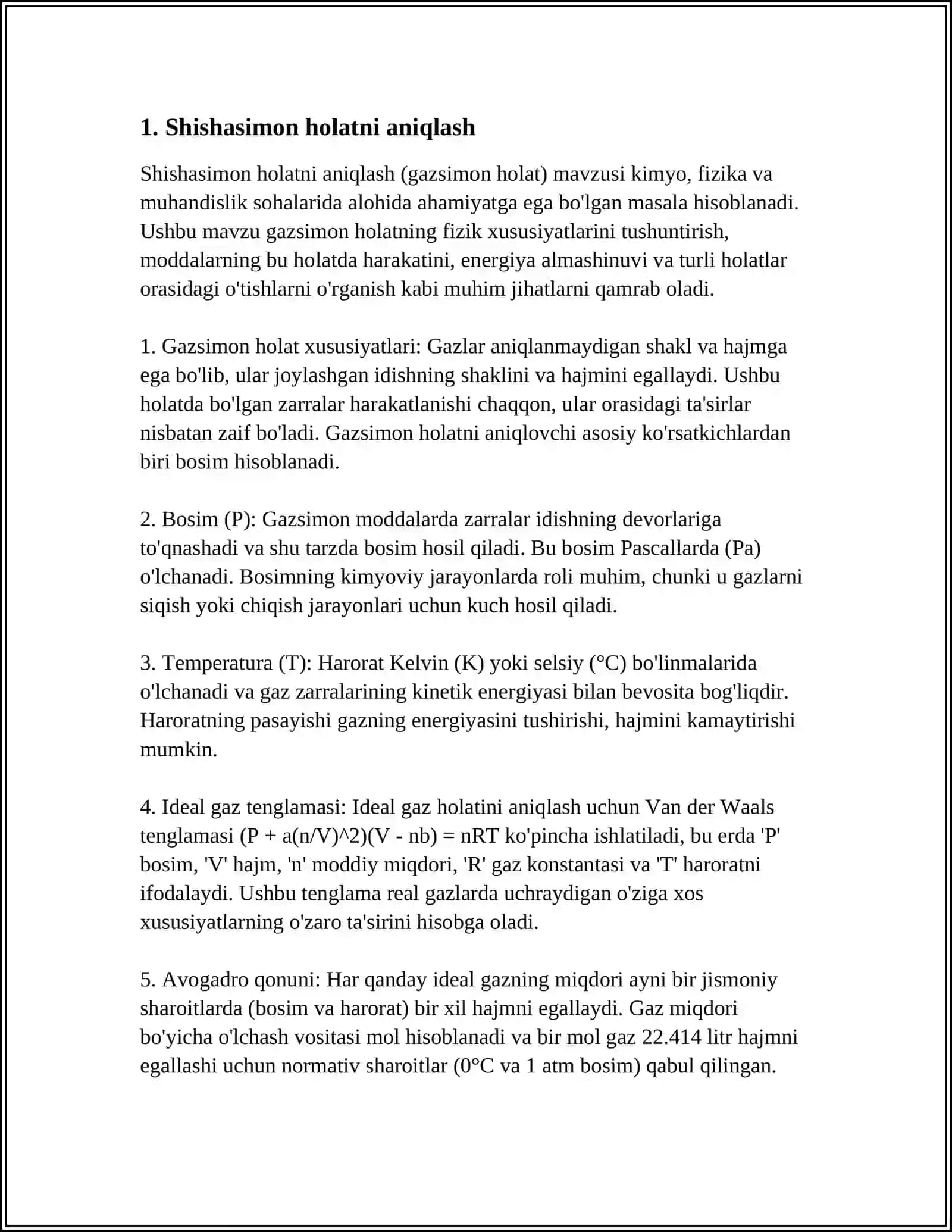 SHISHASIMON, YUQORI ELASTIK VA QOVUSHQOQ-OQUVCHAN HOLATLARNING POLIMER MOLEKULYAR MASSASIGA BOGLIQLIGI 4
