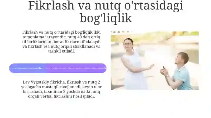 Til tafakkur va nutq munosabati 4