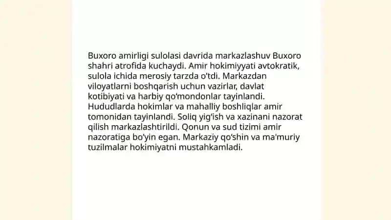 Mangʻit sulolasi Buxoro amirligi 4