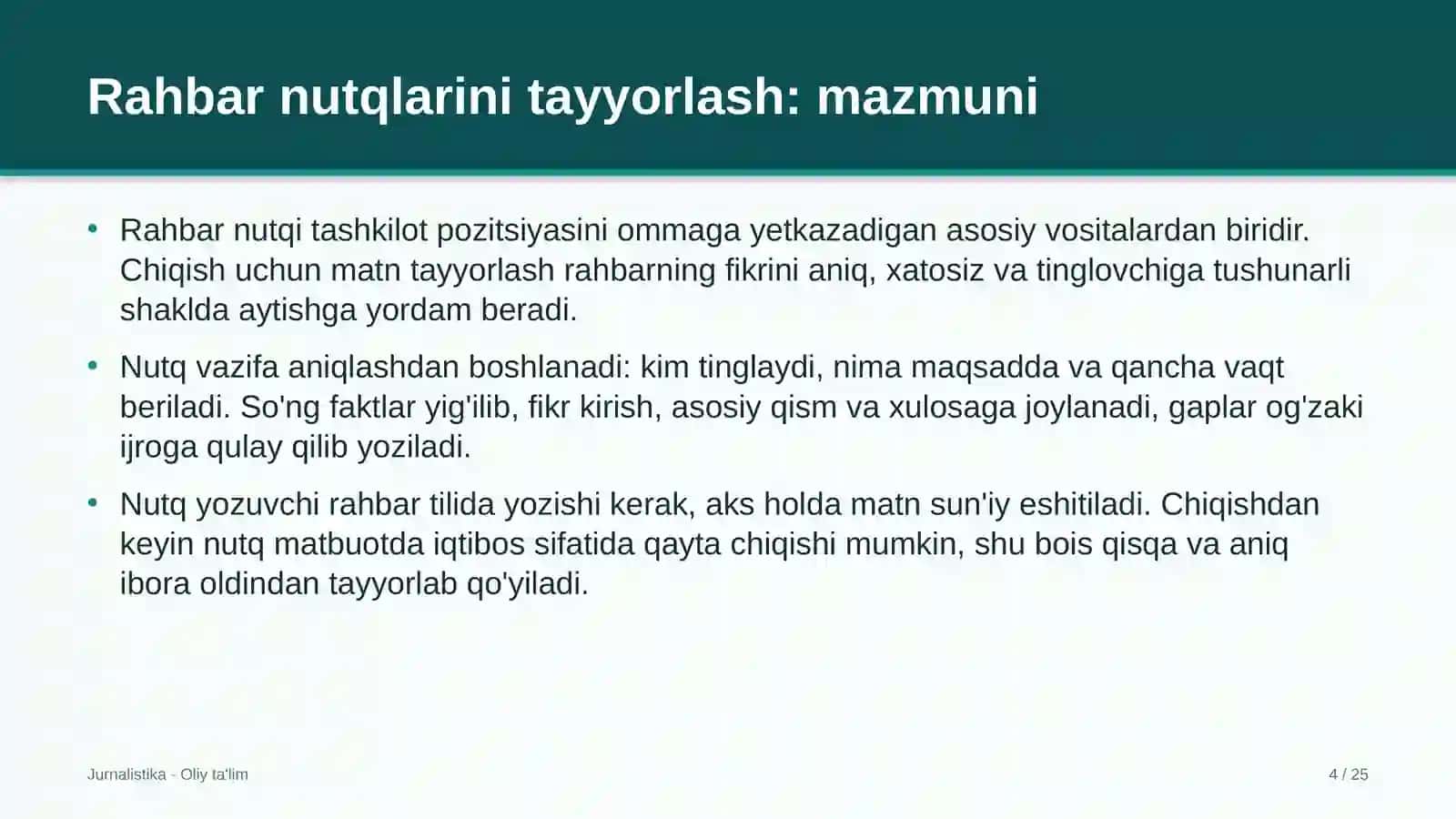 Spa-salonlarda rahbar nutqlarini tayyorlash 4