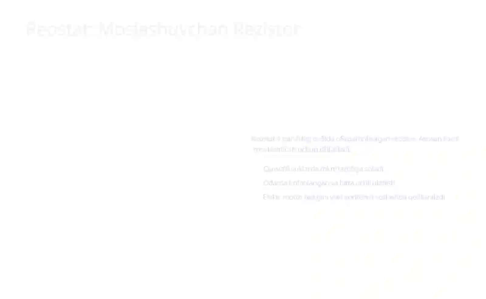 Rezistorlar, Reostatlar, Potensiometrlar 4