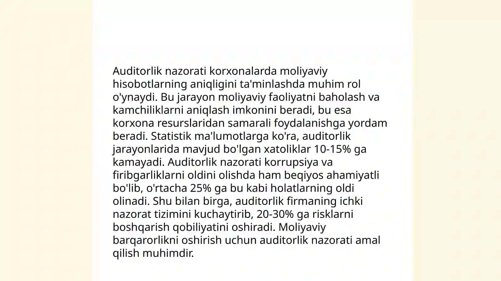 O‘zbekiston auditorlik faoliyatining tarixi 4