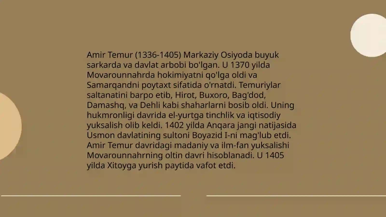 Amir Temur hayoti 4