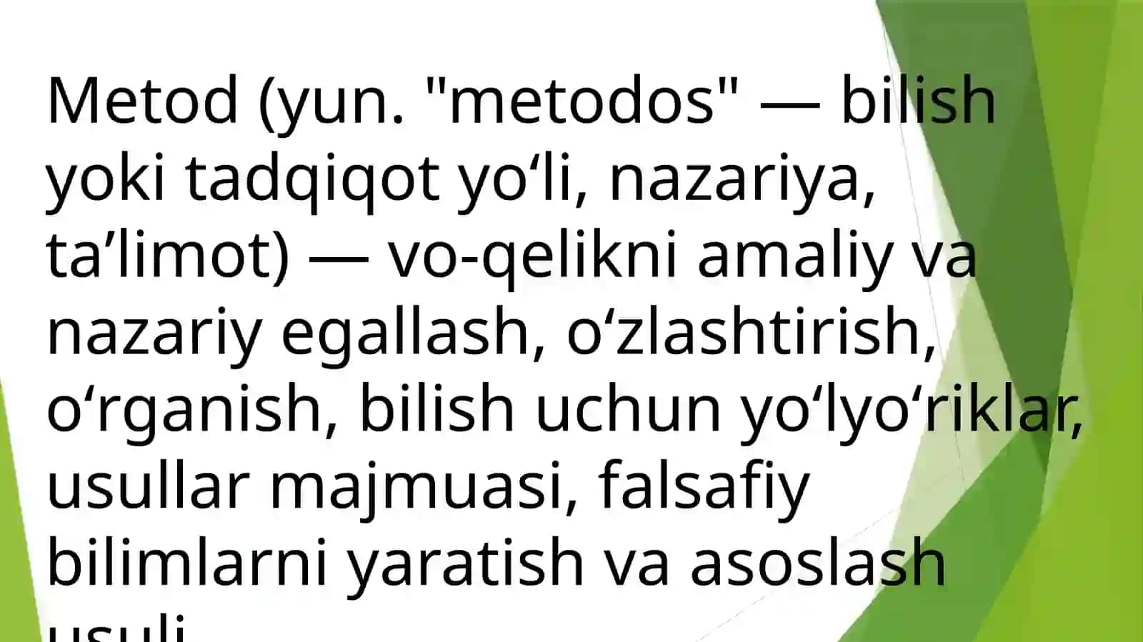 Umumi vа maxsus metodlar 4