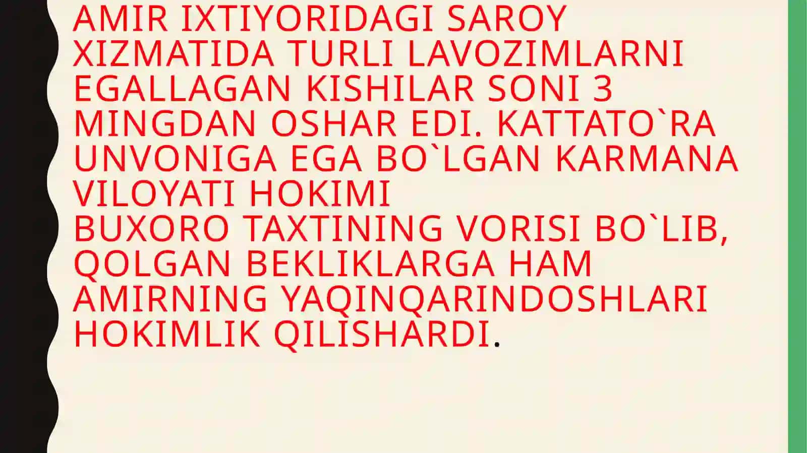 Buxoro Amirligi Mansab va Unvonlari 4