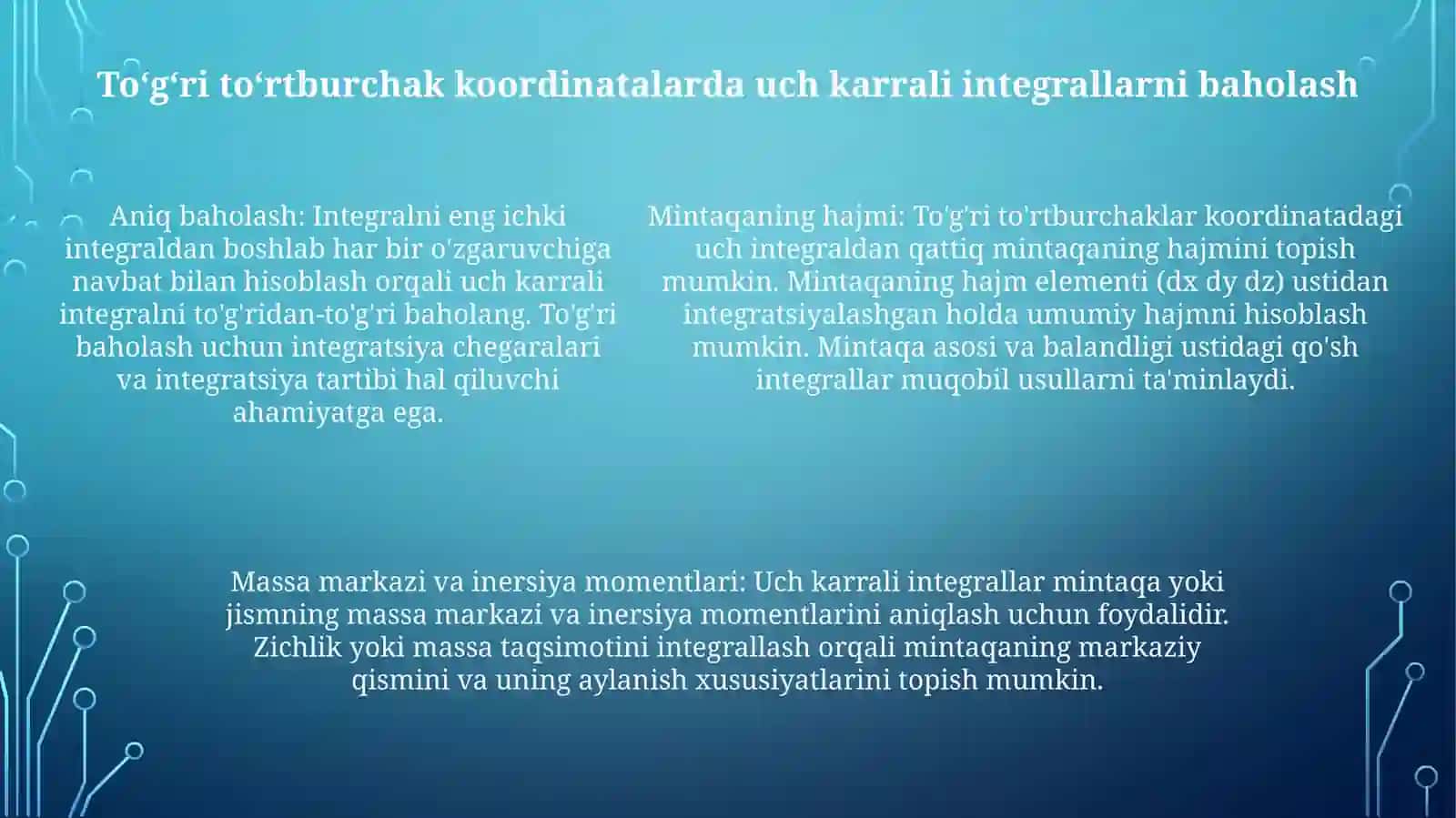 UchKaraliIntegralar 4