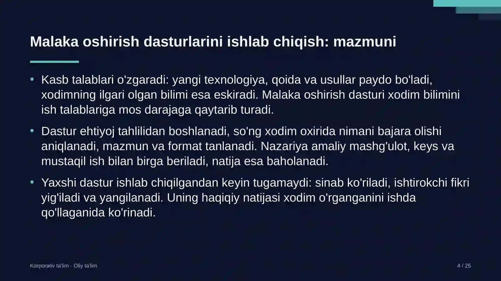 IT-ta'lim markazlarida kasbiy malaka oshirish dasturlarini ishlab chiqish 4