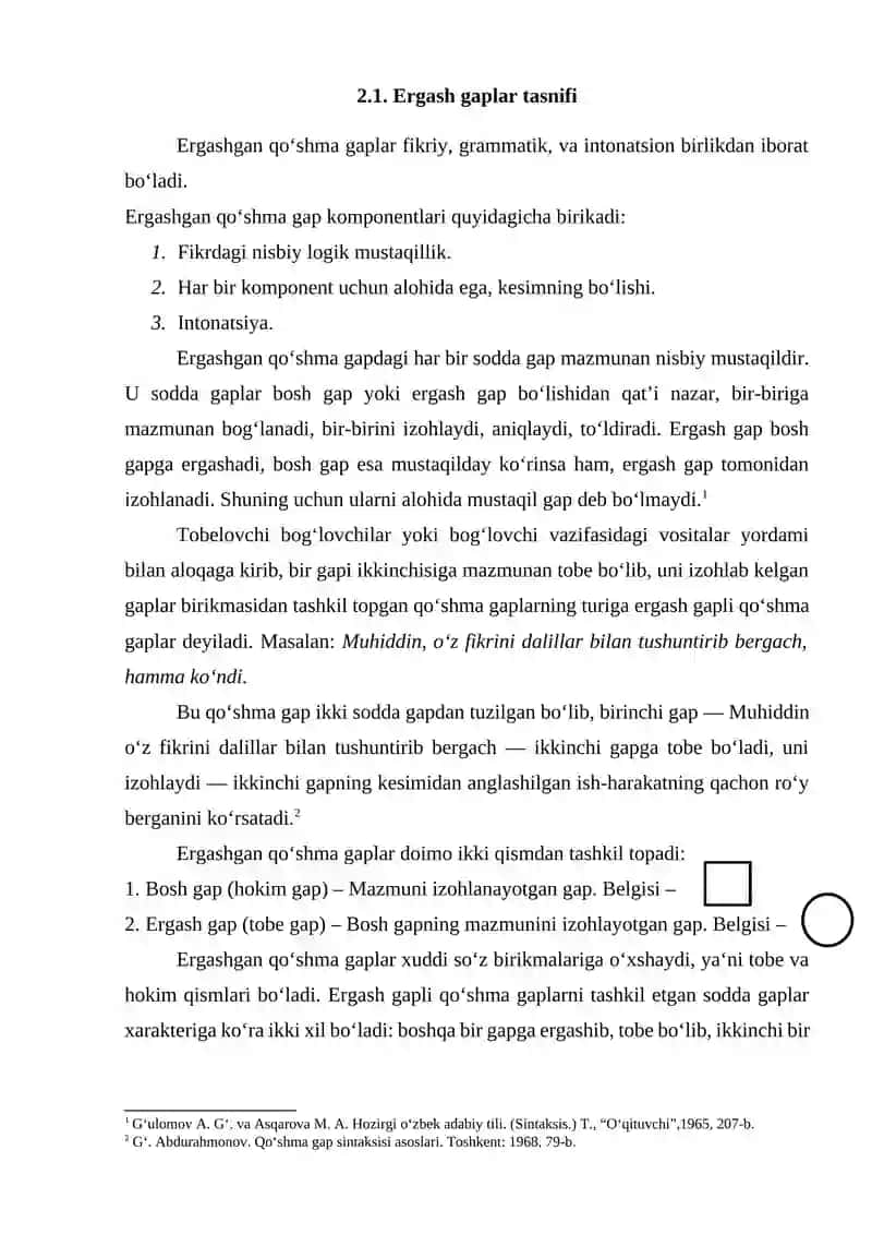 ERGASHGAN QO‘SHMA GAP TURLARI 4