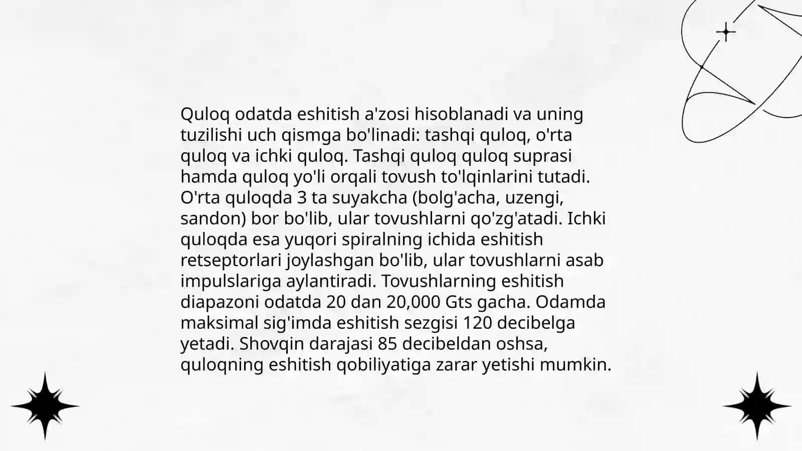 Hid bilish a'zolari 4