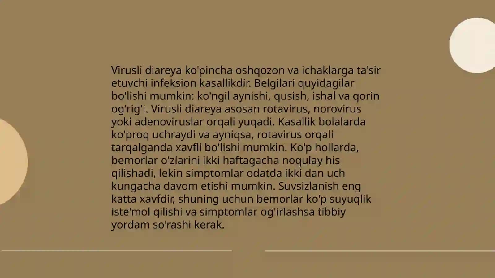 Virusli diareya. Vabo 4
