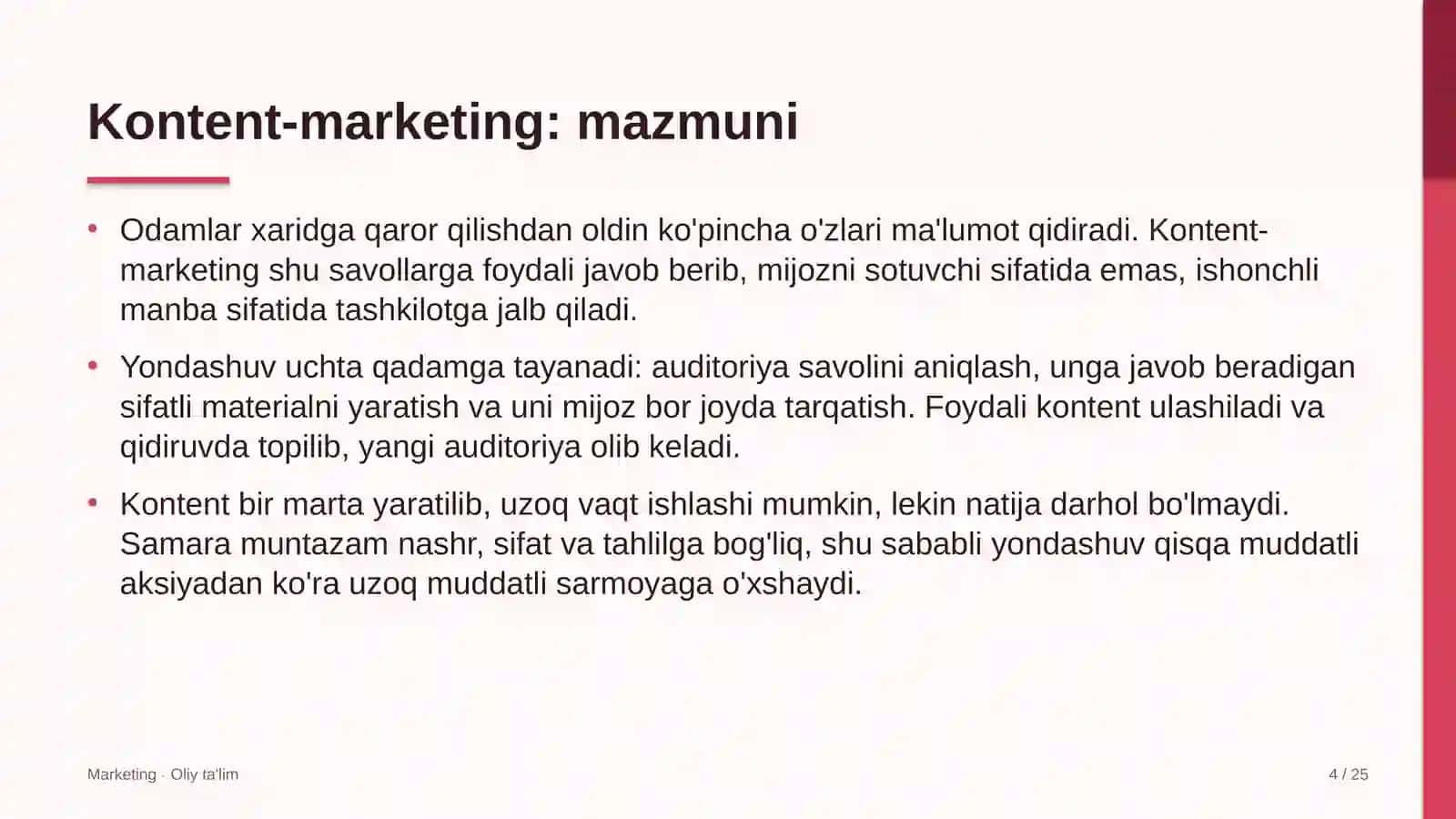 Xususiy universitetlarda kontent-marketing 4
