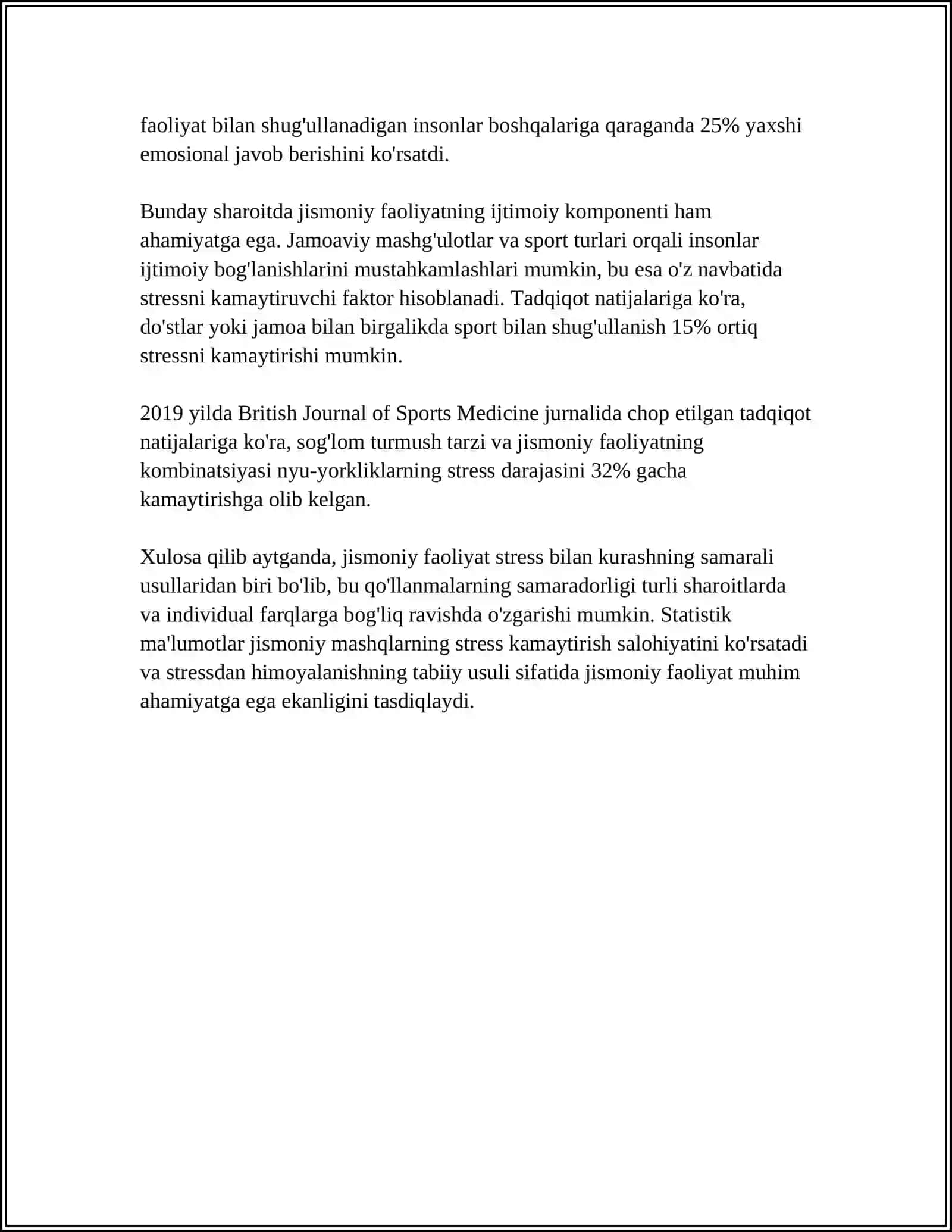 STRESS VA ASABIYLASHISHNI (ASAB TARANGLIGINI) TARTIBGA SOLISH UCHUN JISMONIY MADANIYATNING ASOSIY VOSITALARI 4