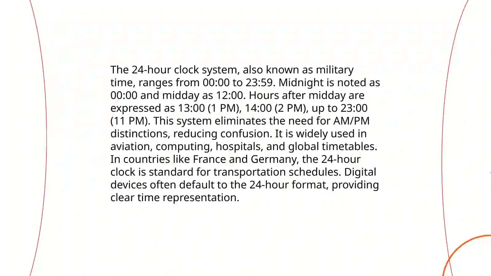 12-hour clock system 4