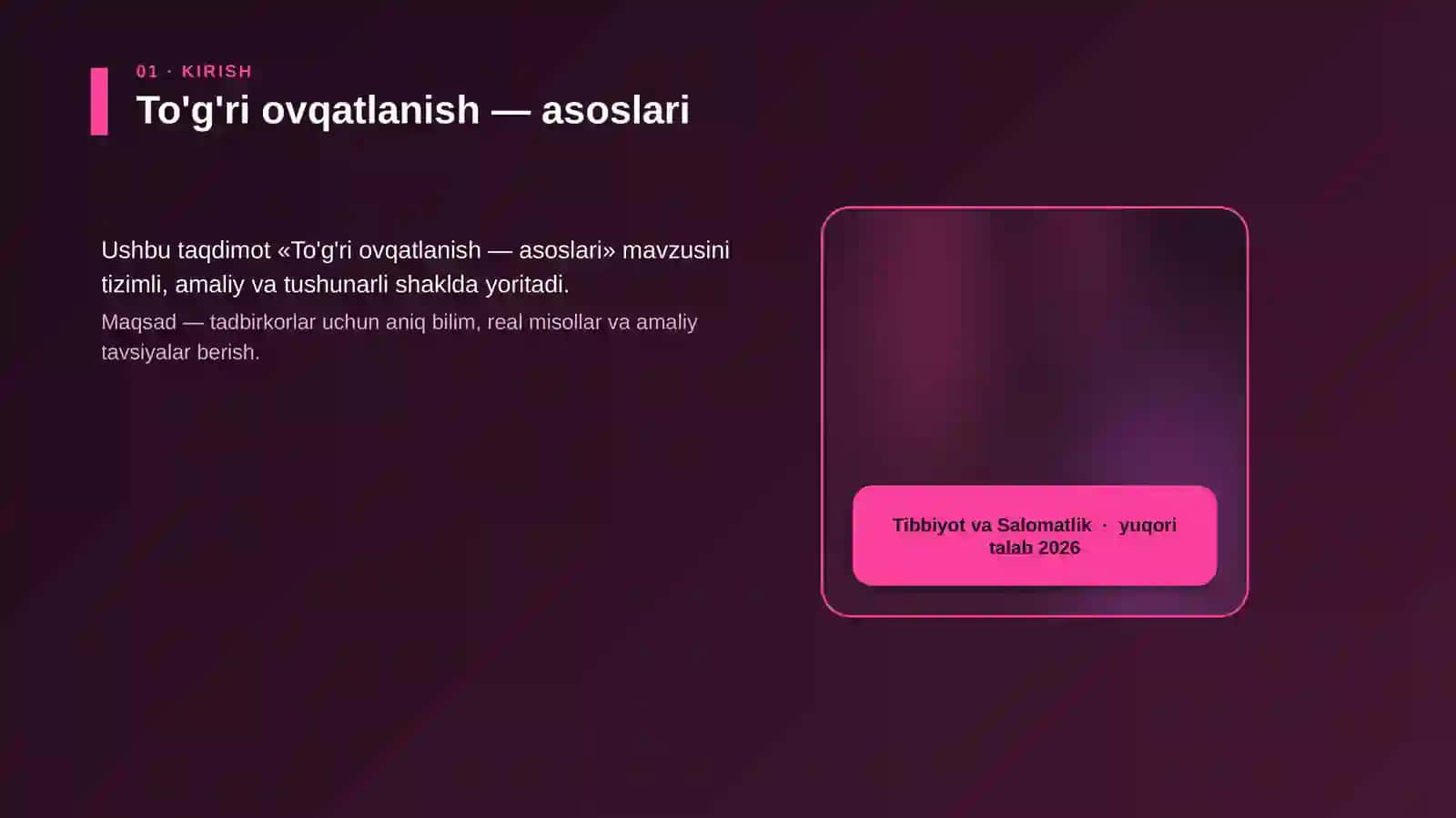 To'g'ri ovqatlanish — asoslari 4