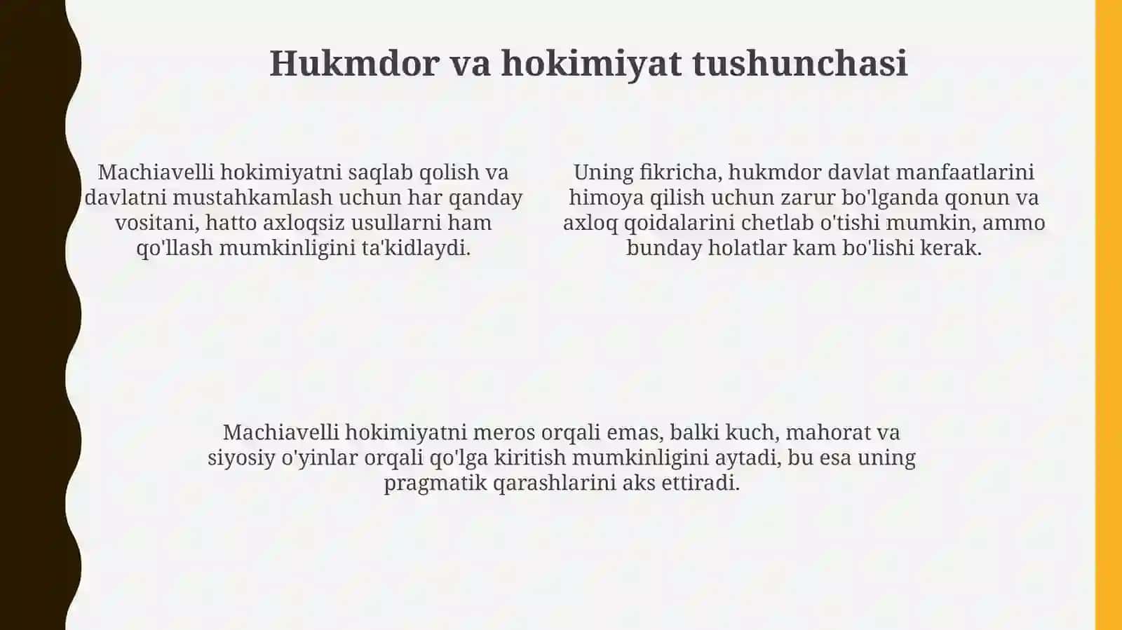 Makiavellining "Xukmdor" asari 4