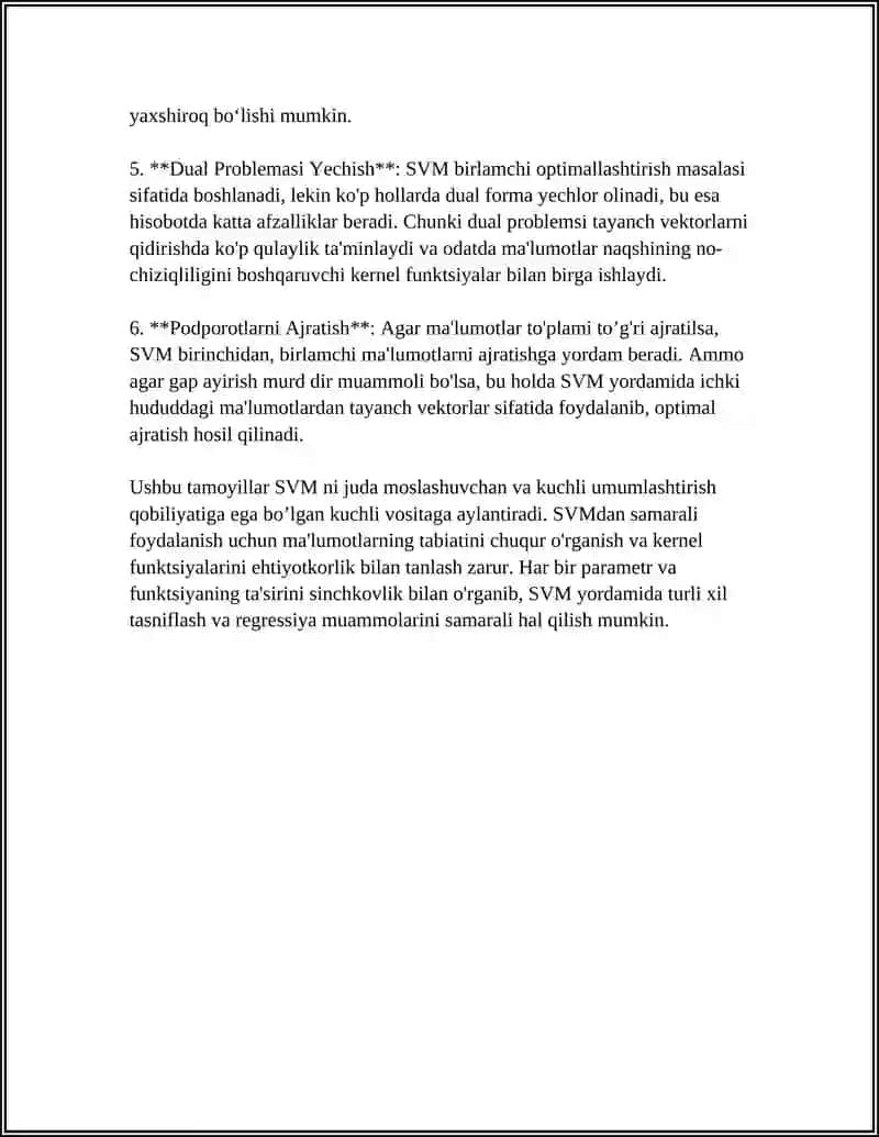 SVM ALGORITMLAR 4