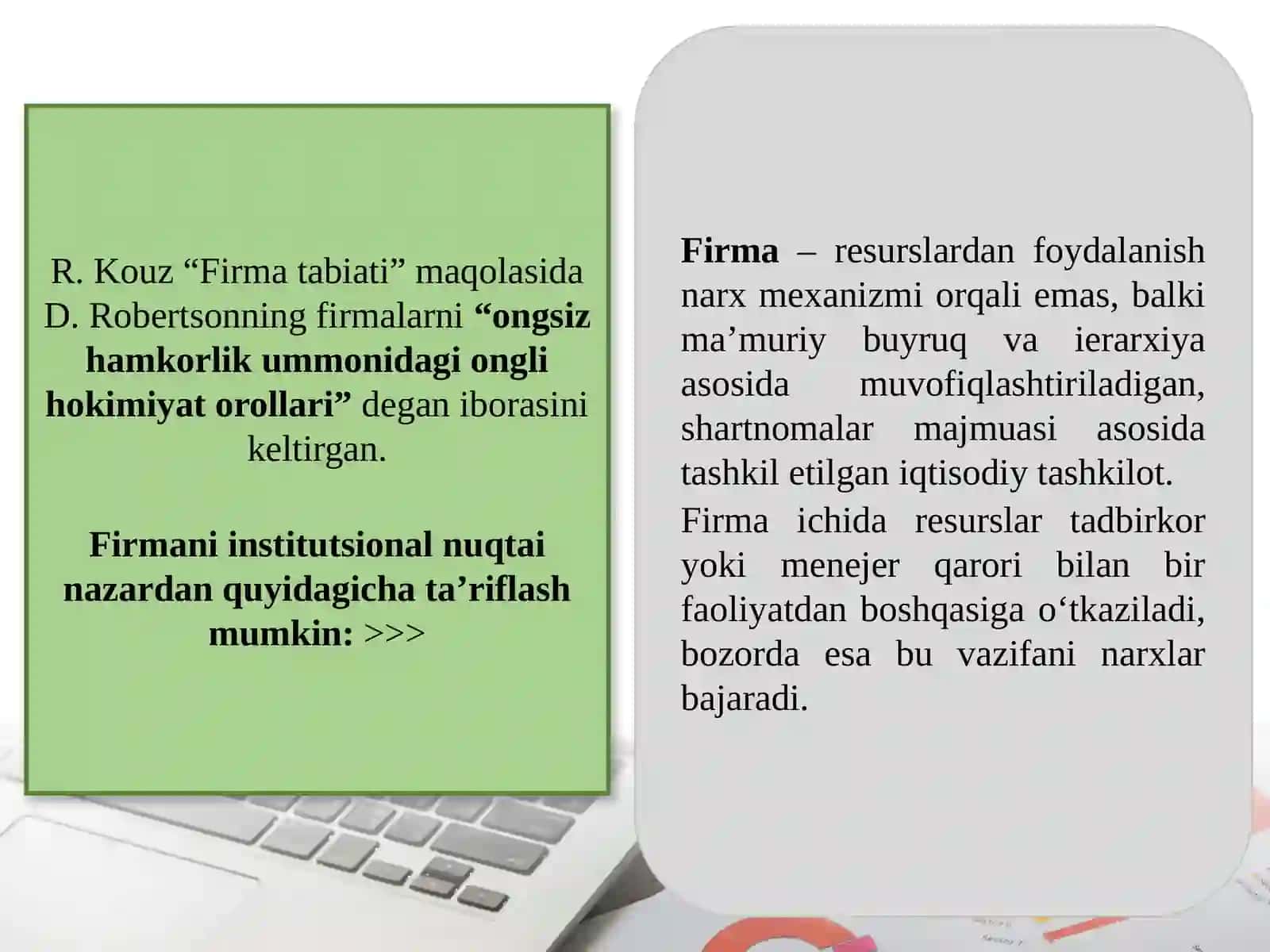 FIRMA NAZARIYASI 4