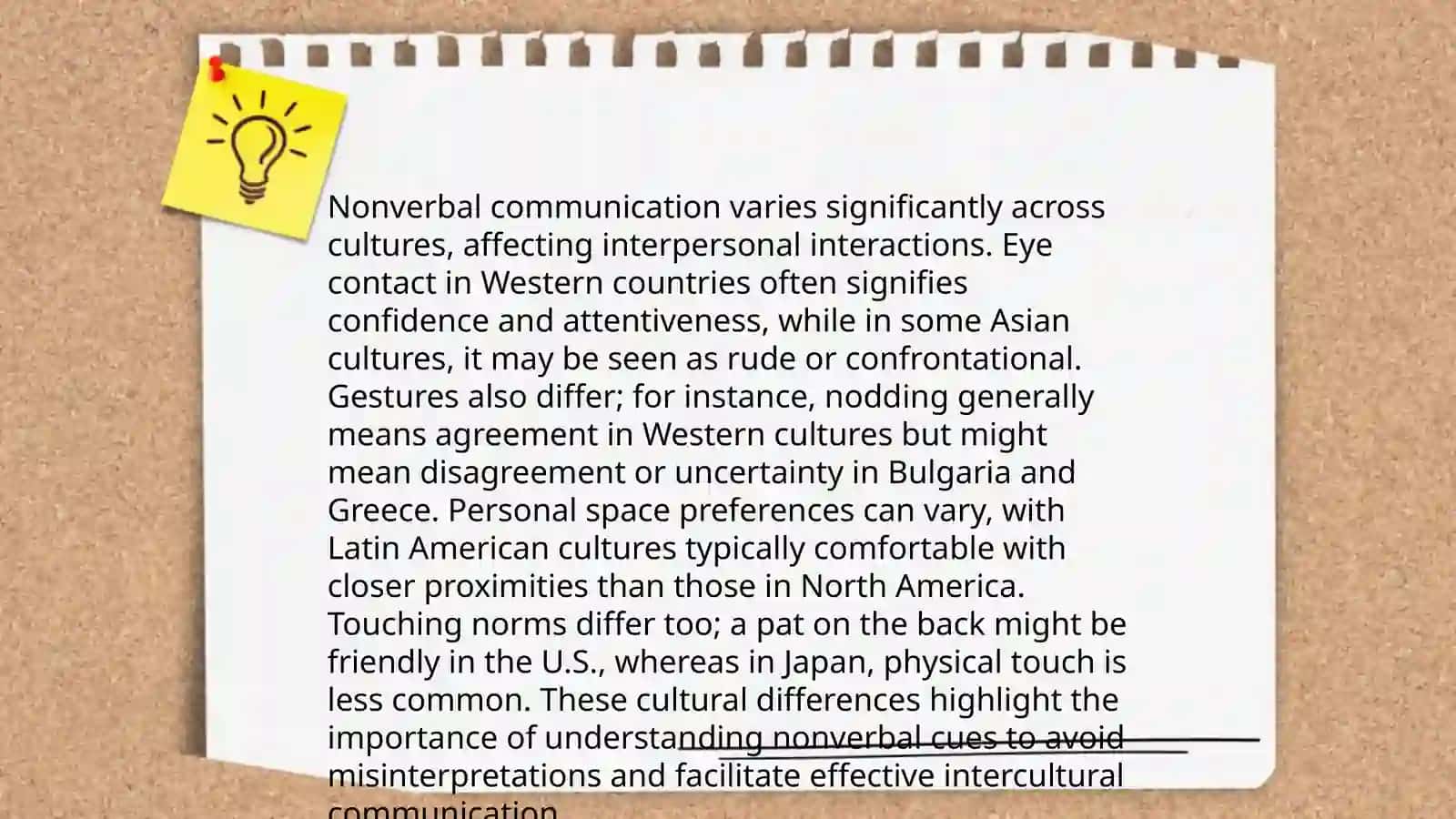 Understanding cultere interpreting body language 4