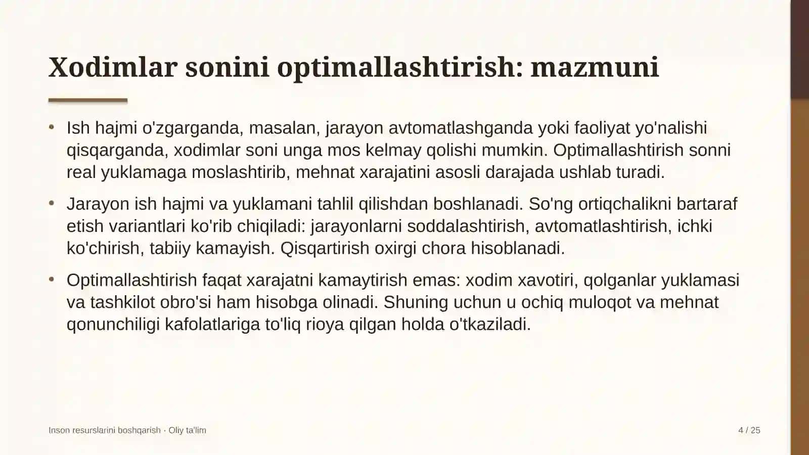 Tog'-kon sanoatida xodimlar sonini optimallashtirish 4