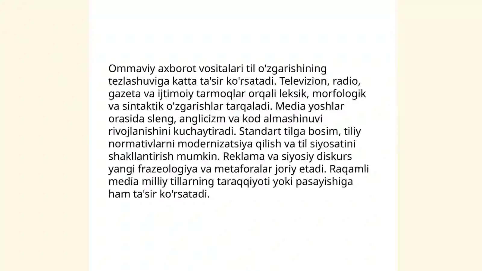 Sotsiolingvistika va sohalar 4