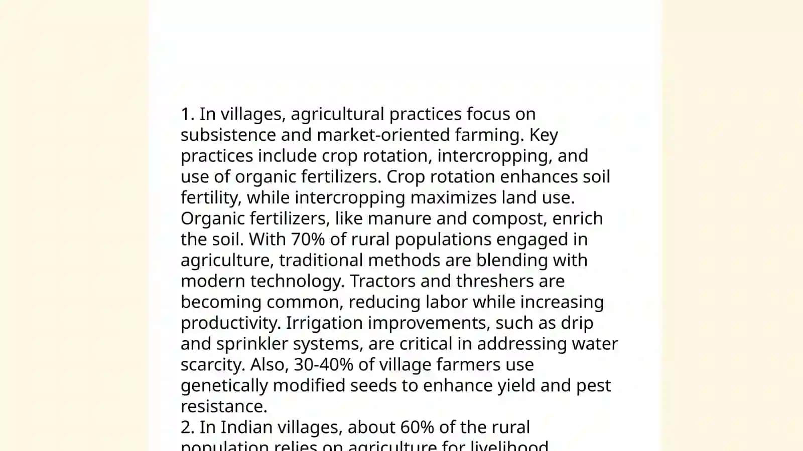 Village life 4