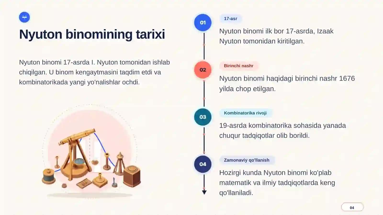 [Nyuton binomi va uning kombinatorikaga tadbiqi] 4