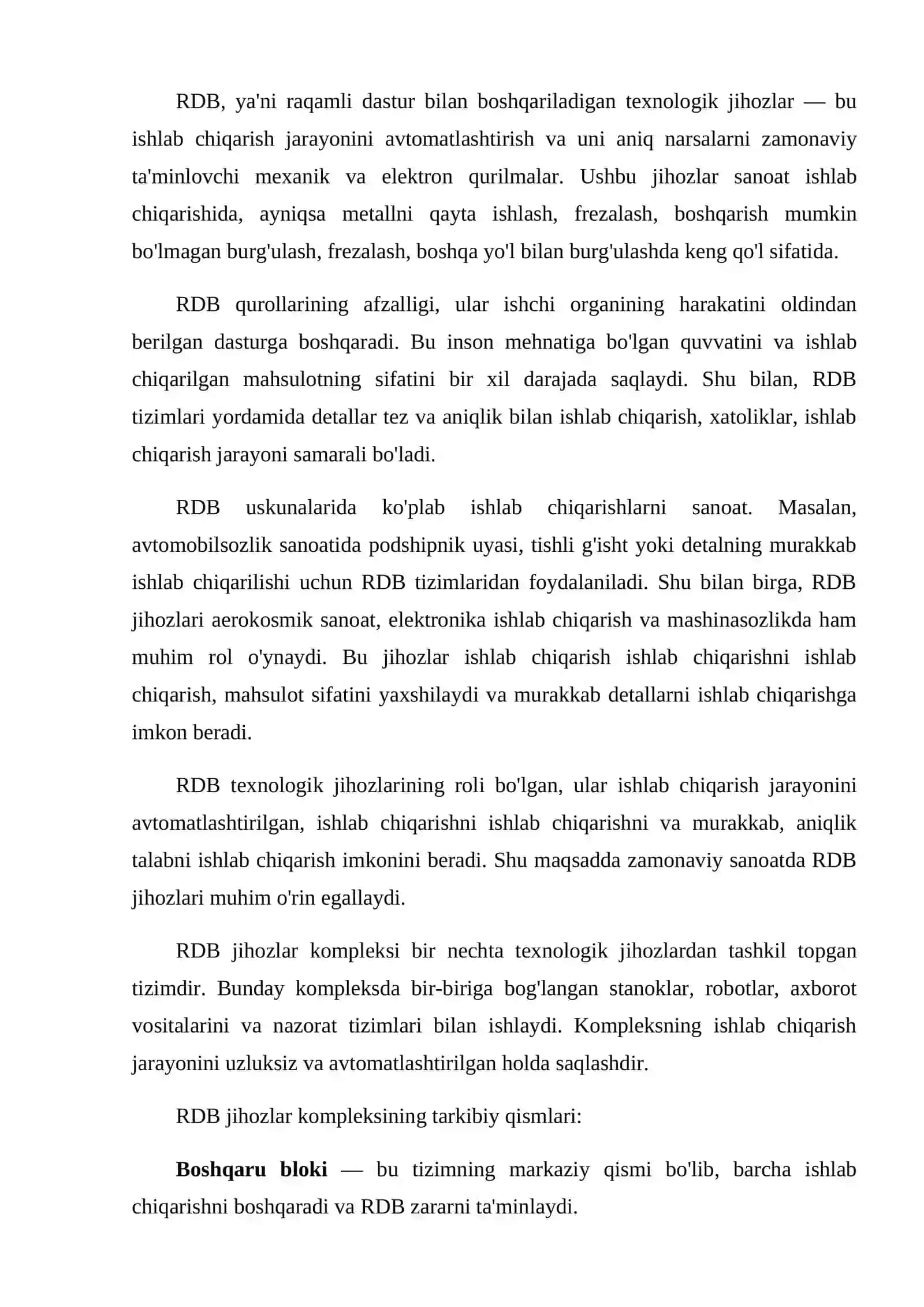RDB jihozlarida geometrik operatsiyalarni bajarish usullari 4