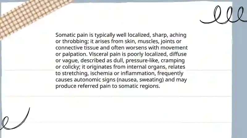Types of Pain Comparison 4