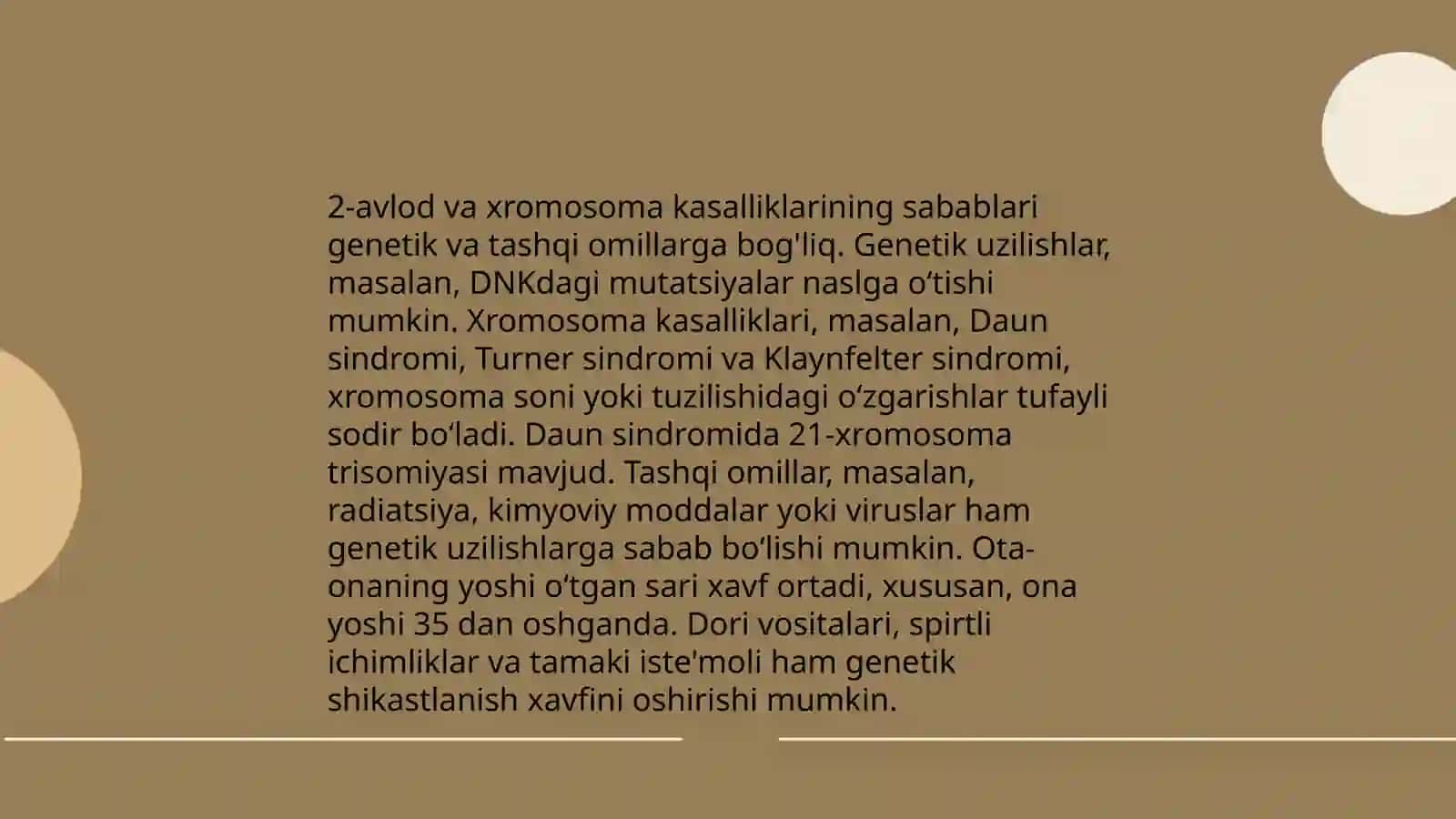 Gen va xromosoma kasalliklari 4