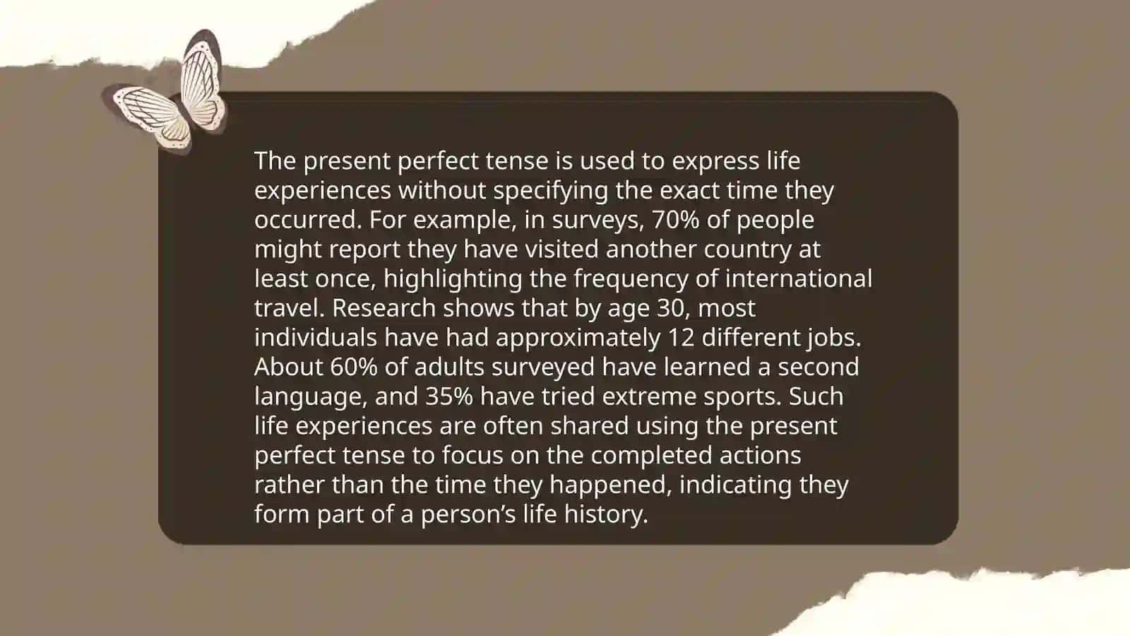 Present perfect tense 4