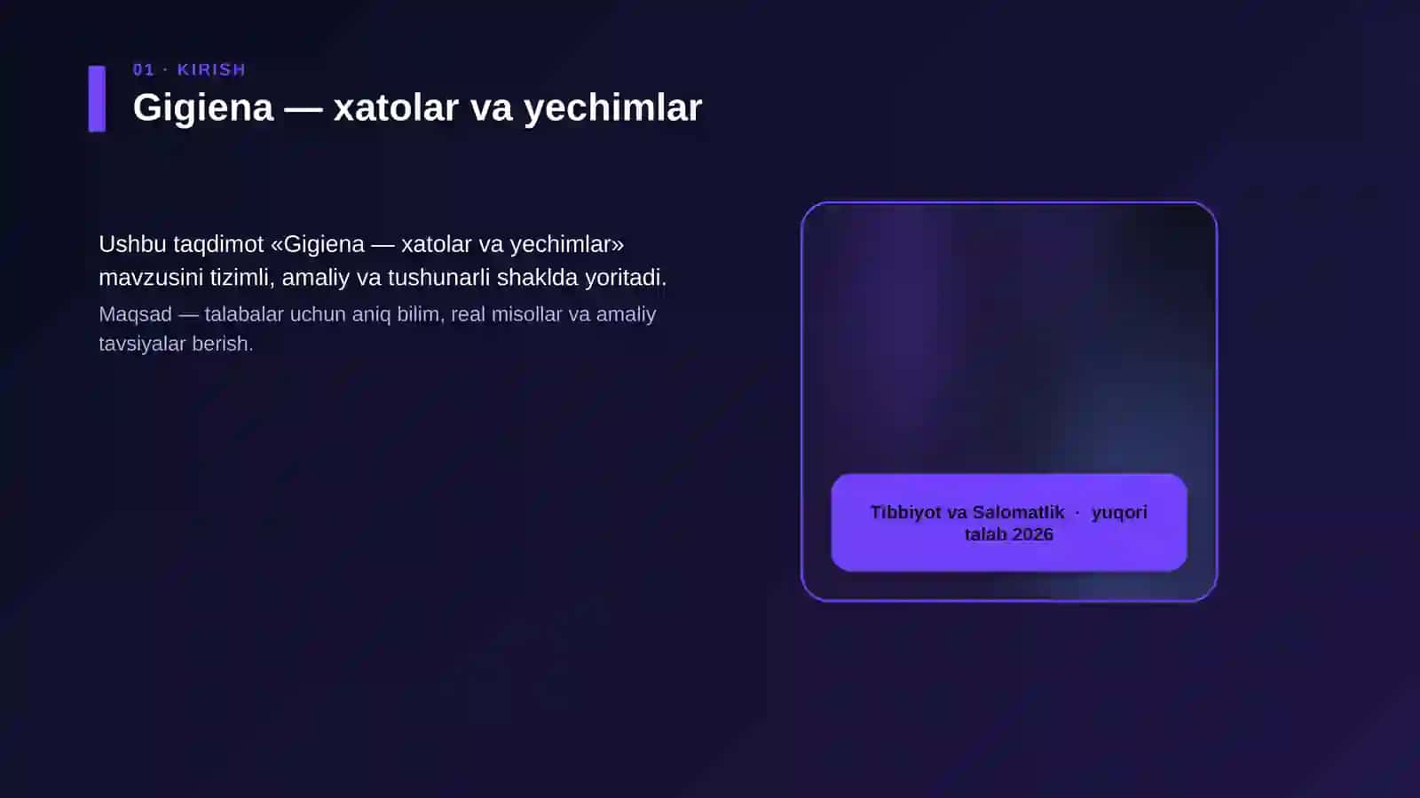 Gigiena — xatolar va yechimlar 4
