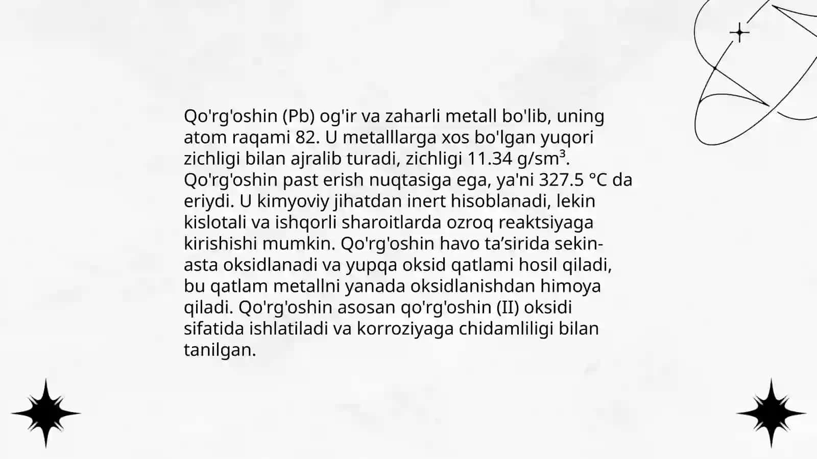 Qo'rg'oshinning kompleks birikmalari 4