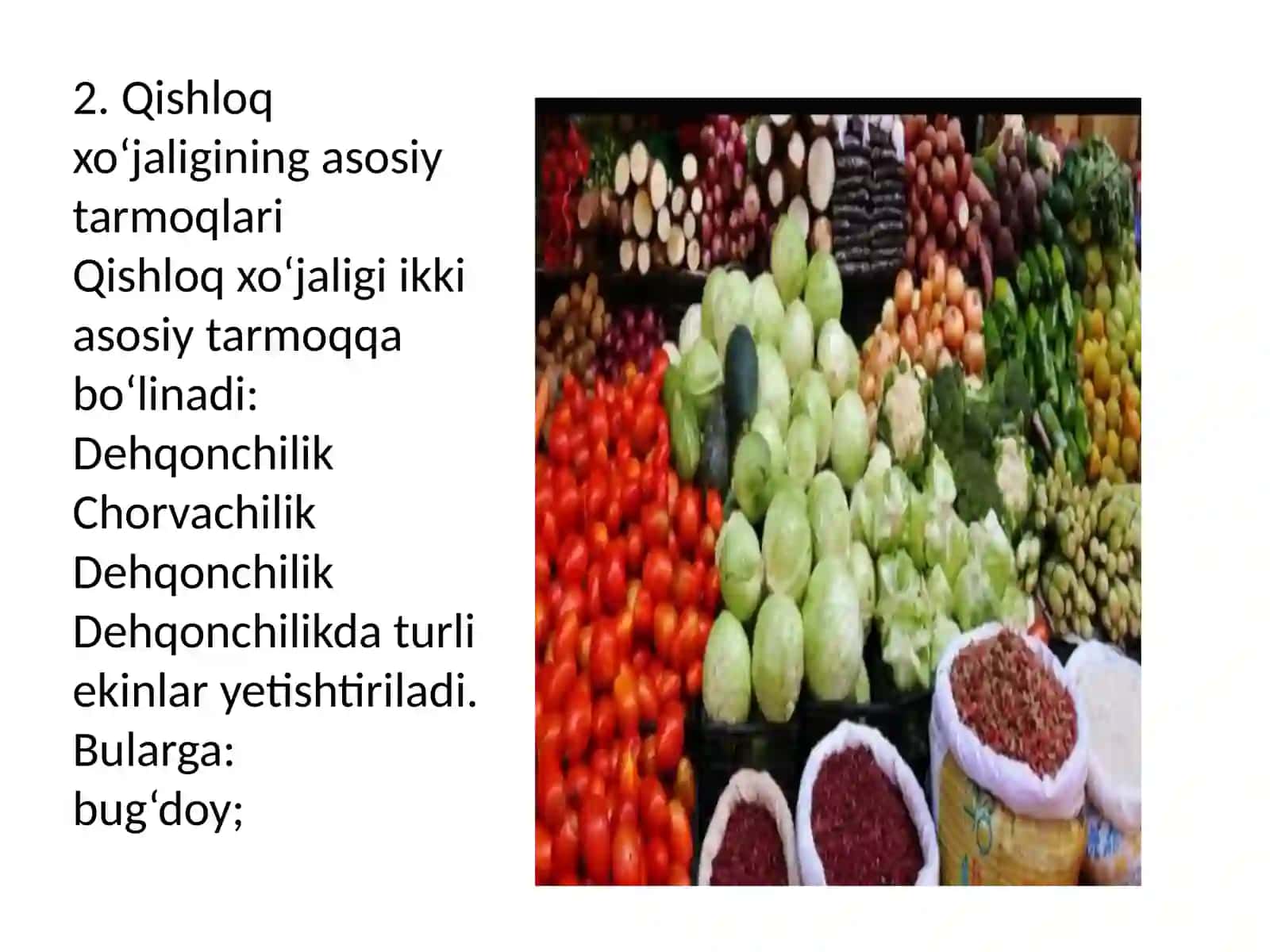 Oziq-ovqat va qishloq xo‘jaligi 4