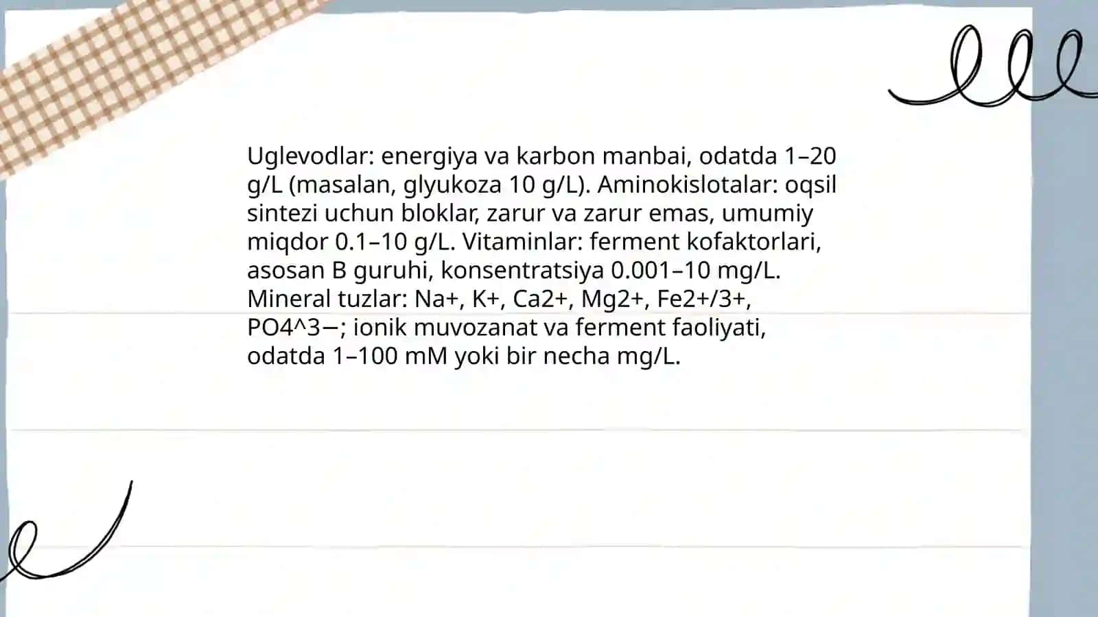 Oziqli muhitlar,tasnifi,qoʻyilgan talablar 4