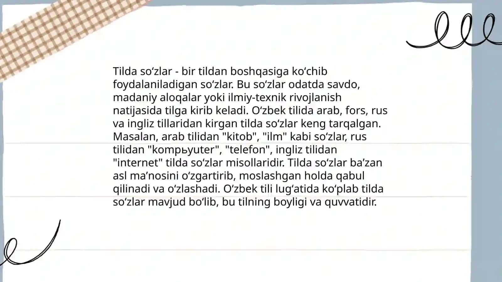 Tilda so‘zlarning tarixi 4