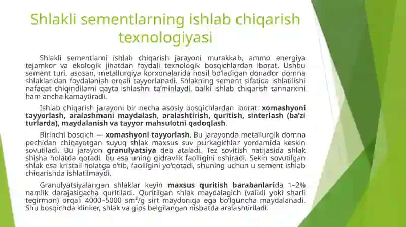 Shlakli sementlar 4