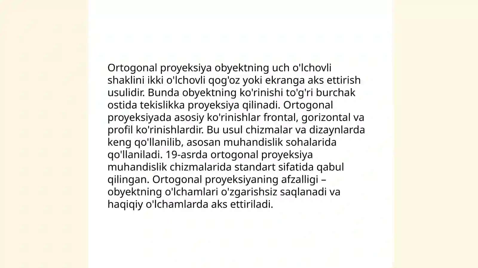 Ortogonal toʻldiruvchi va uning xossalari 4