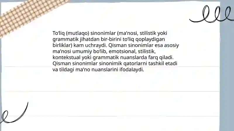 Leksik sinonimiya 4