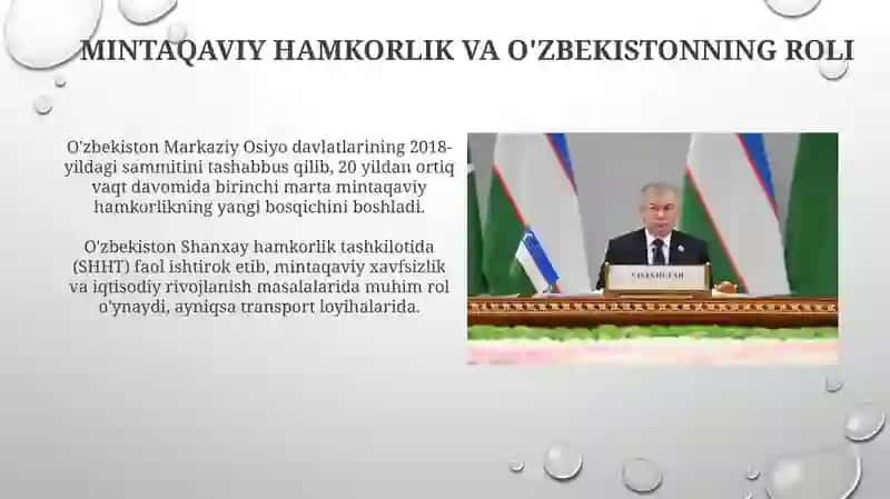 Uzbekiston va jahon hamjamyati 4