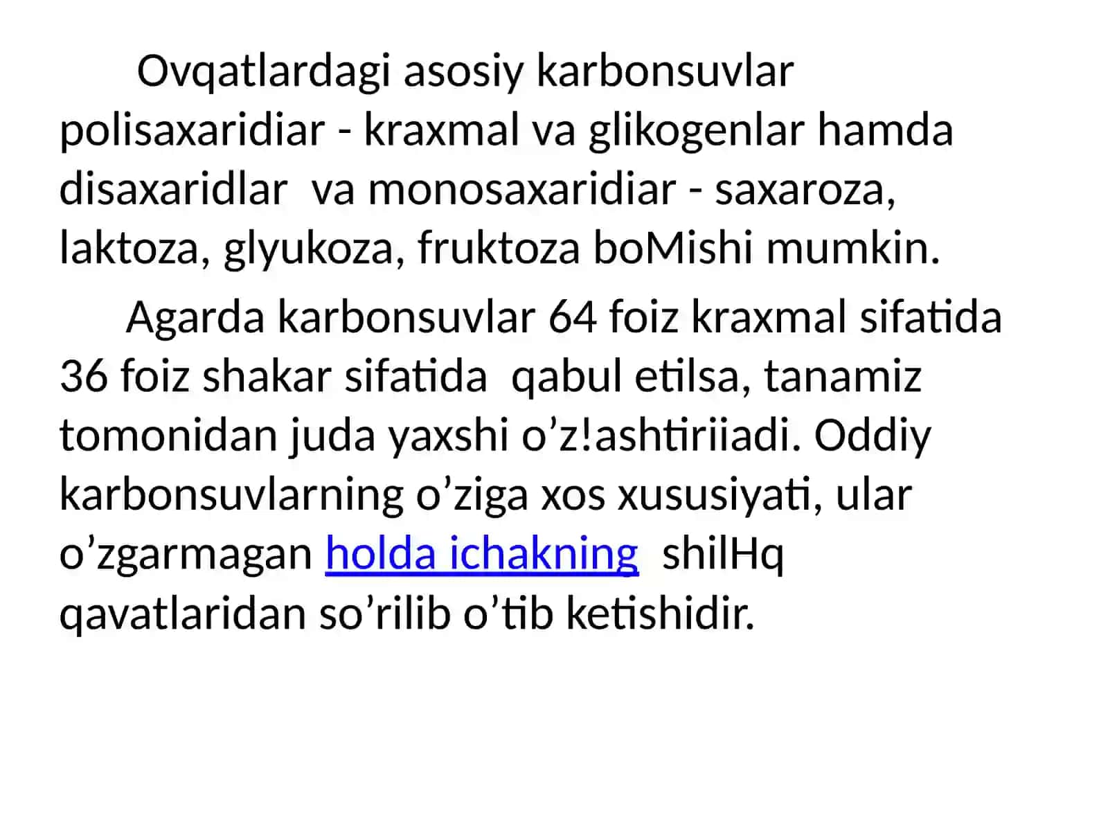Karbonsuvlar. Monosaxaridlar 4