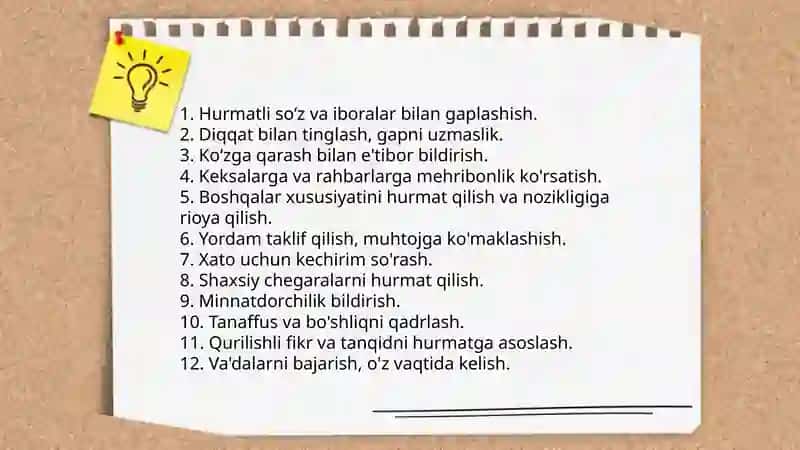 Munosabat etiketi 4