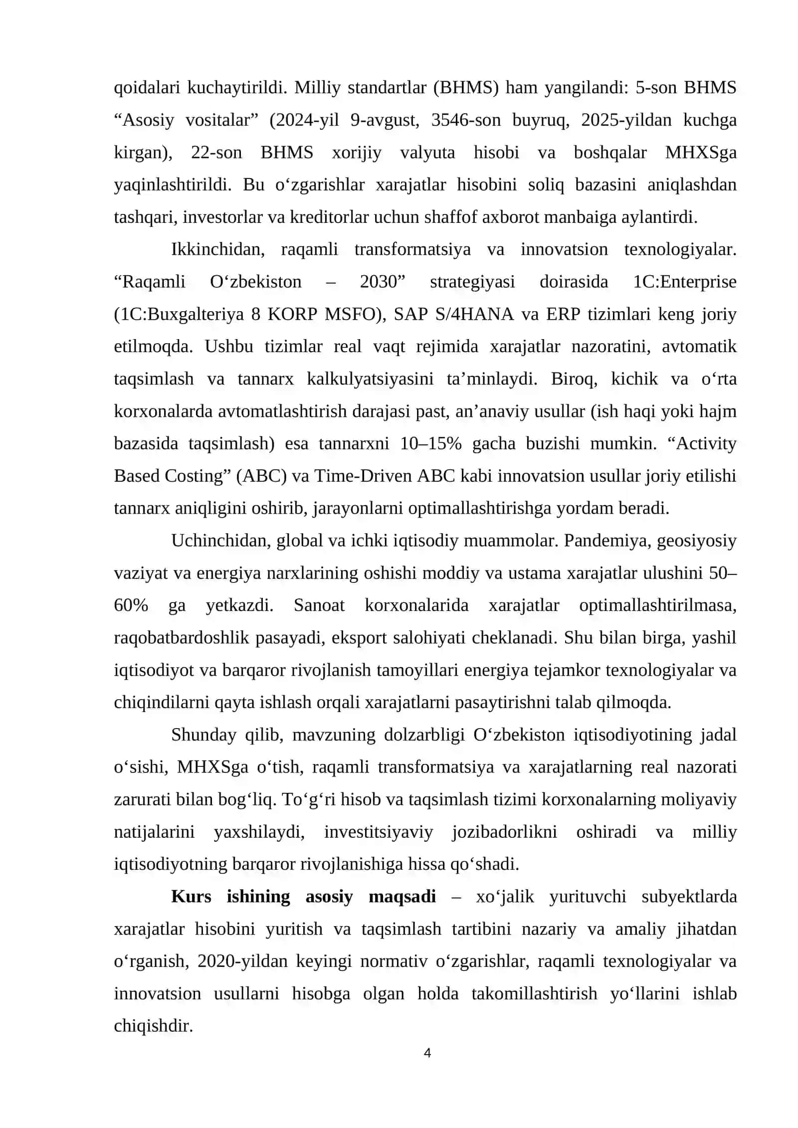 Xo‘jalik yurituvchi subyektlarda xarajatlarni hisobga olish va taqsimlash tartibi 4
