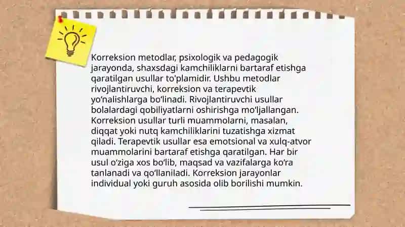 Inklyuziv va korreksion ta'limda metodlardan foydalanish 4