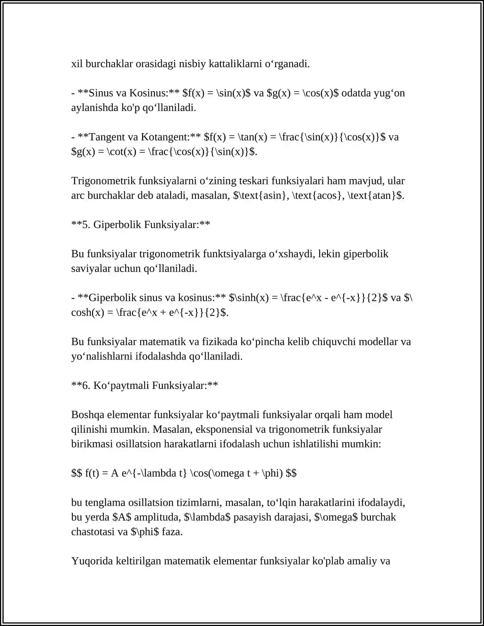 ELЕMЕNTAR FUNKTSIYALAR 4